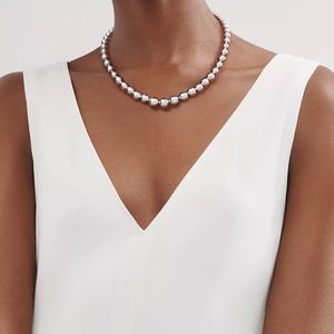 Tiffany & Co Graduated ball silver necklace